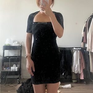 Alexander Wang.t black knit dress